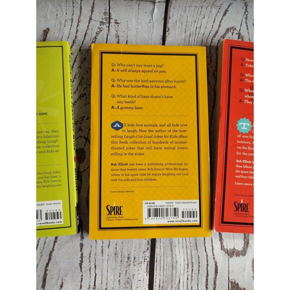 laugh out loud kids joke book Lot Of 3 Animal, Knock Knock Jokes Rob Elliott - Picture 6 of 10